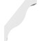 Ekena Millwork 5 1/2-in. W x 16-in. D x 20-in. H Funston Architectural Grade PVC Knee Brace BRCP055X16X20FST - alternate 6